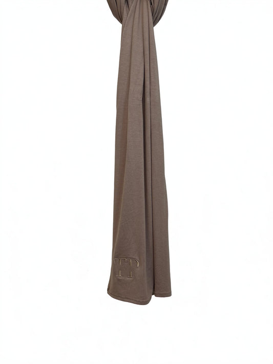 Hijab jersey bamboo - Beige taupe - Textile Palace