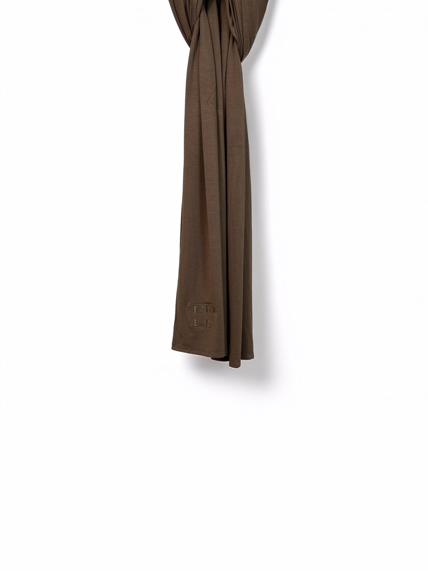 Hijab jersey bamboo - Chocolat - Textile Palace