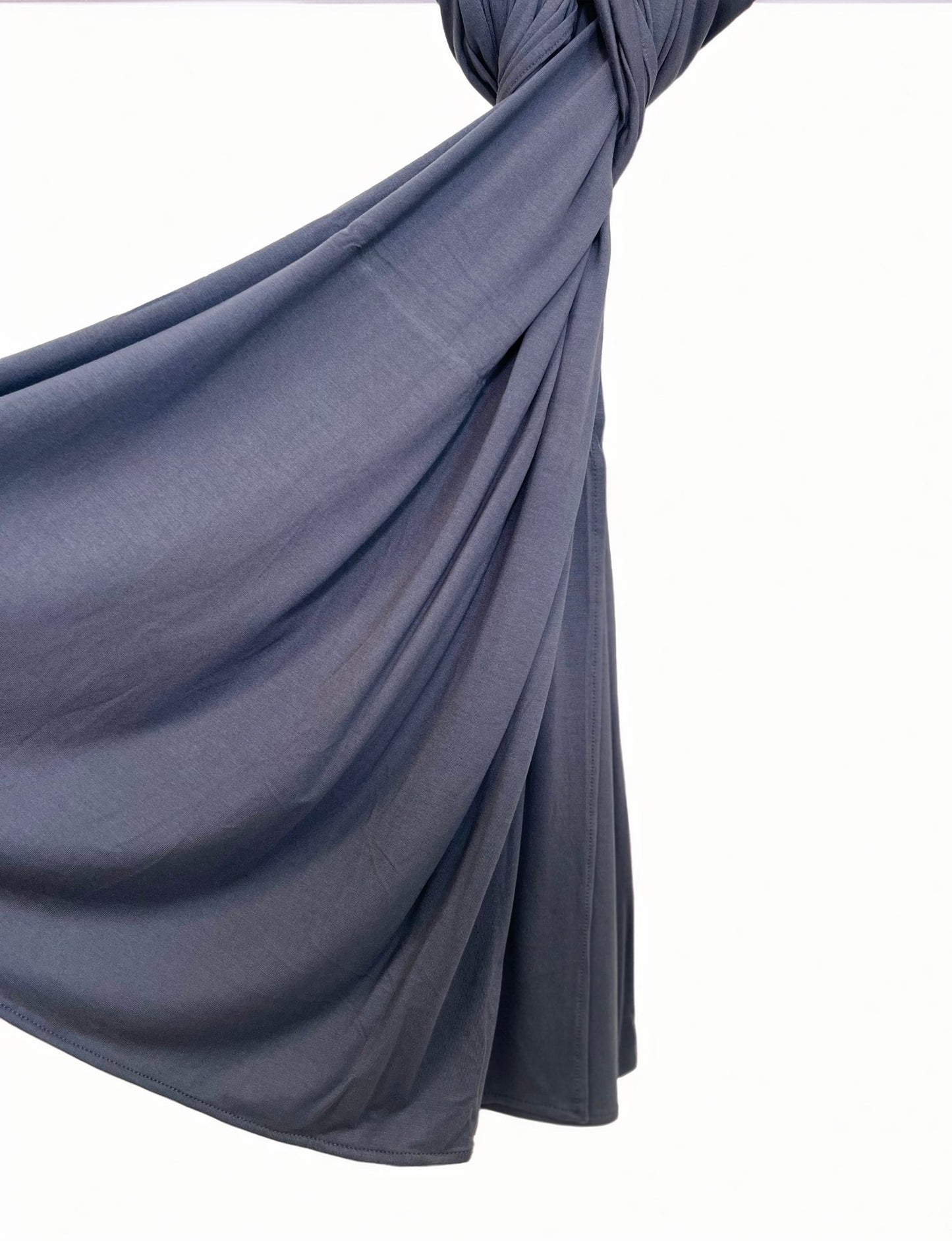 Hijab jersey bamboo - Gris ardoise - Textile Palace